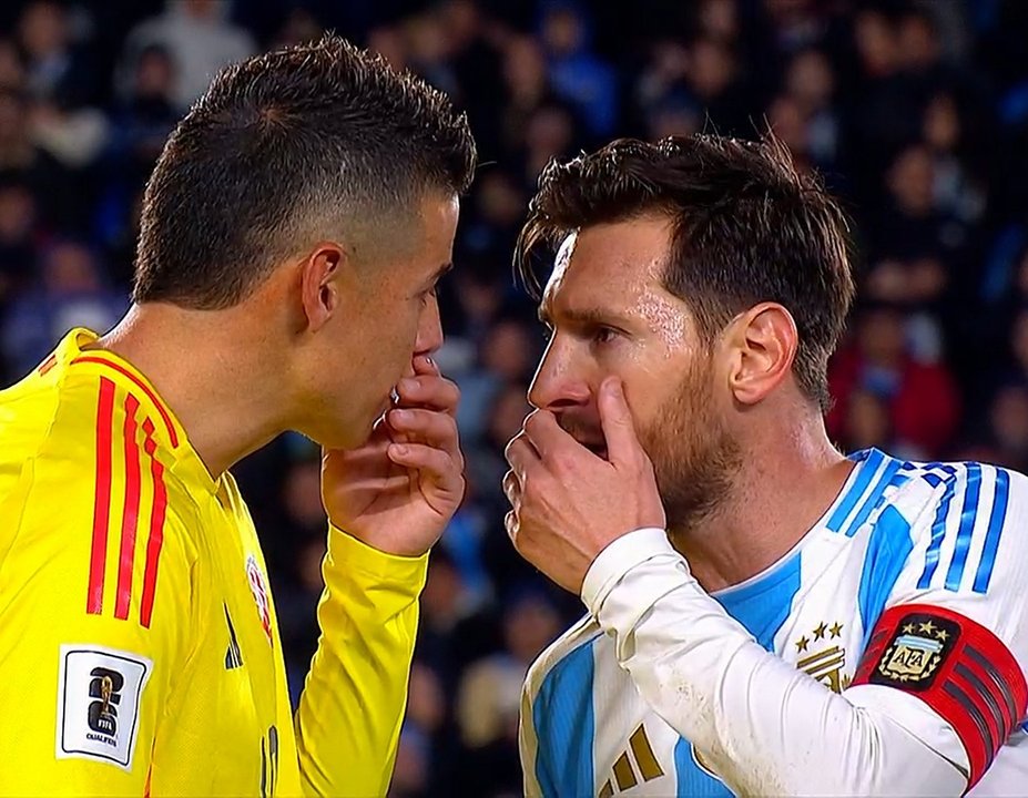 Messi y James Rodríguez protagonizaron un tenso cruce en el Monumental thumbnail