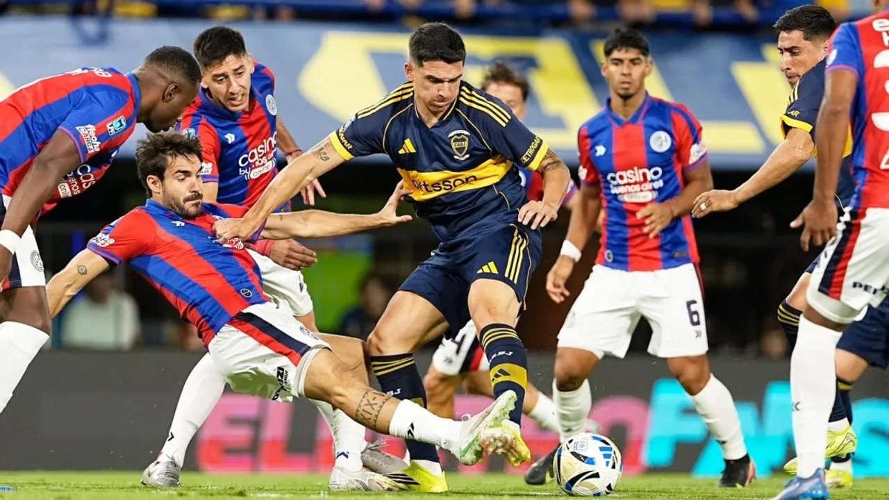 Un ex Instituto le arruinó el festejo a Boca: el Xeneize empató con San Lorenzo en La Bombonera thumbnail
