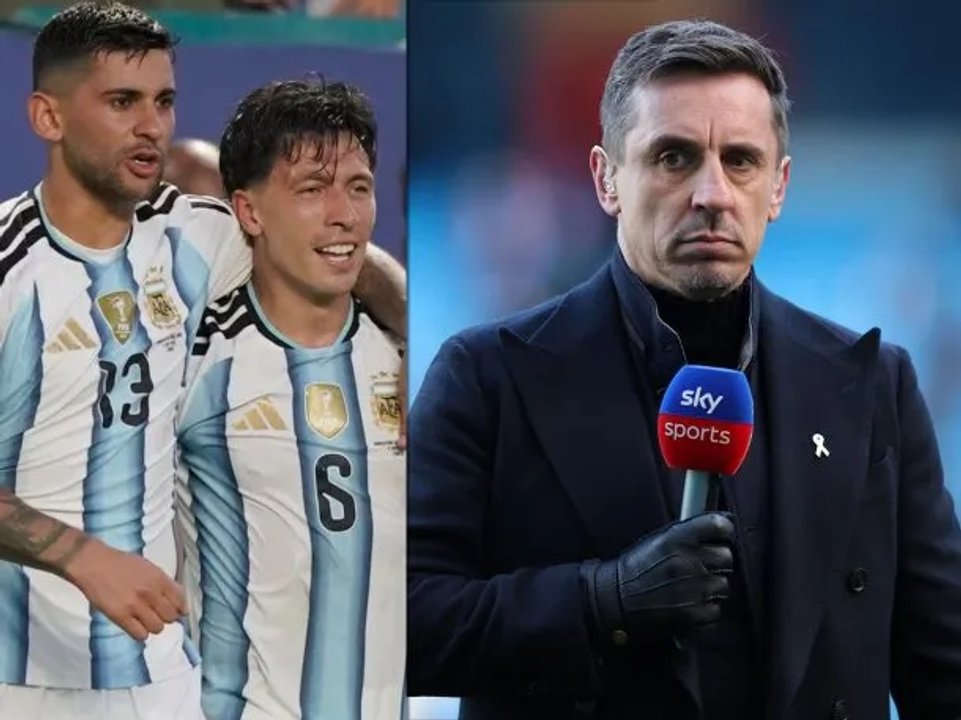 Cuti y el Licha regalan un gol por partido: la feroz crítica de Gary Neville a la defensa argentina thumbnail