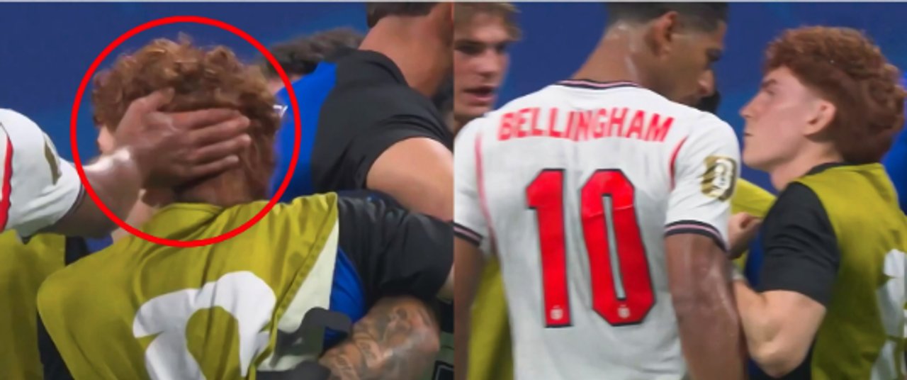 Bellingham perdió la cabeza y le pegó al Colo Barco tras la eliminación de Inglaterra thumbnail