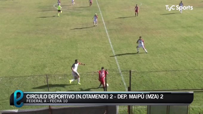 Tremenda trompada en un partido del Federal "A"