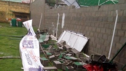 Estos son los daños que ocasionó el temporal en la cancha de Defensa y Justicia