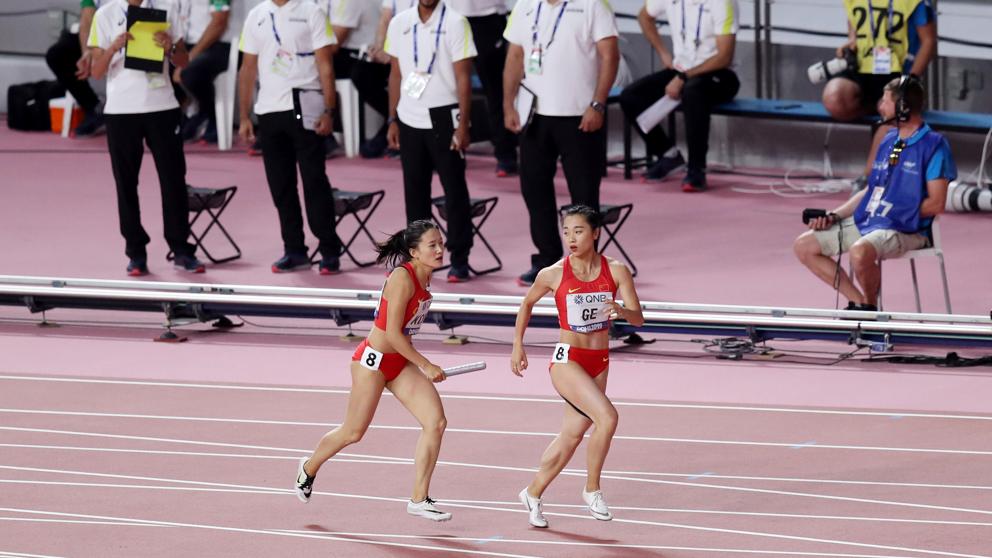 Atletas chinas protagonizaron un insólito momento en el Mundial de Doha
