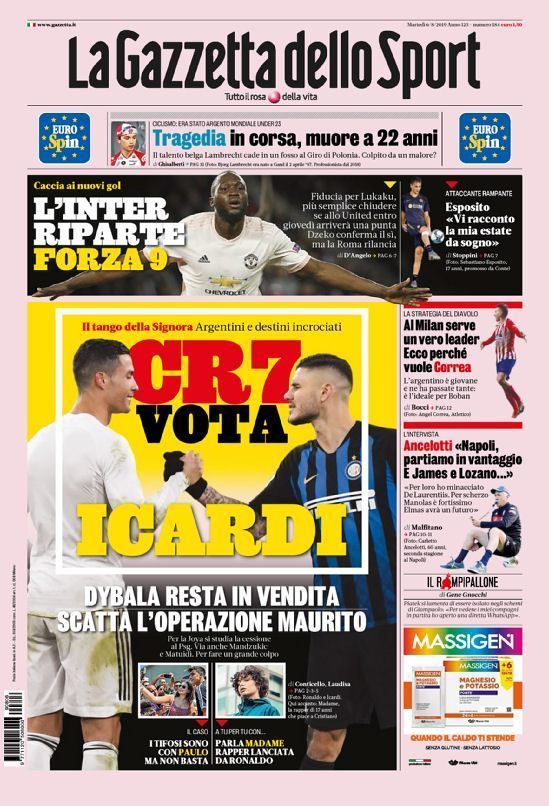 Cristiano Ronaldo pidió a Mauro Icardi para la Juventus