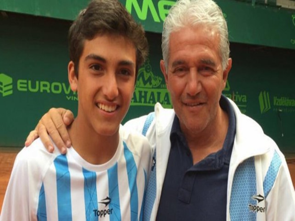 El hijo de Jorge Burruchaga debutó en Wimbledon