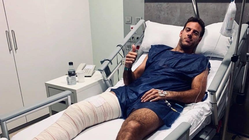 Juan Martín Del Potro fue operado con éxito