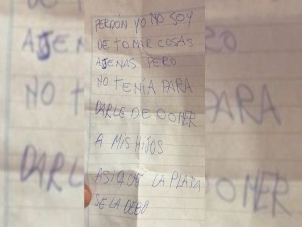 Encontró una billetera y la devolvió sin dinero y con una nota