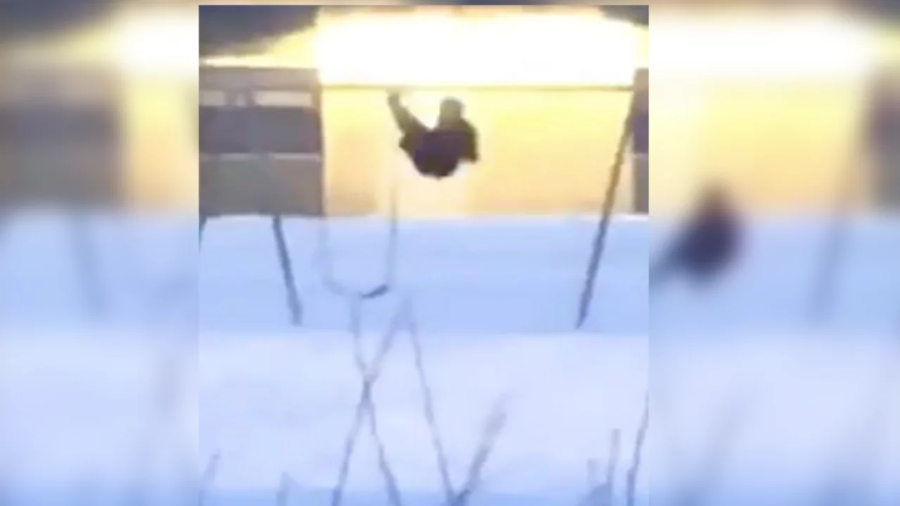 "¿En qué dirección está mirando?", el video de un hombre en una hamaca que confunde a todos