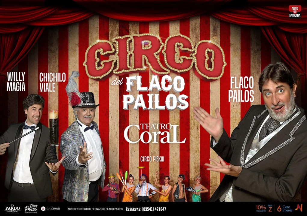 "El Circo de Pailos" sigue brillando en la marquesina de Carlos Paz