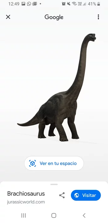 Cómo usar los dinosaurios de realidad aumentada de Google en tu celular