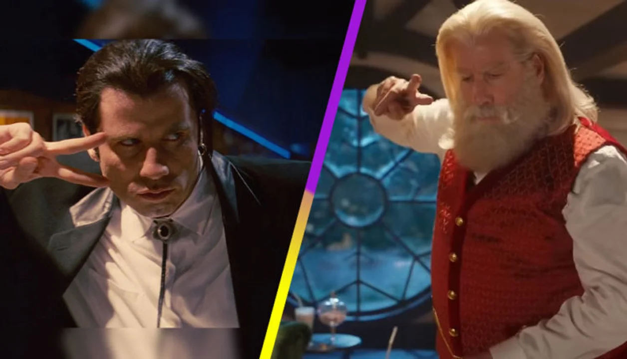 John Travolta como en Pulp Fiction, pero de Papá Noel