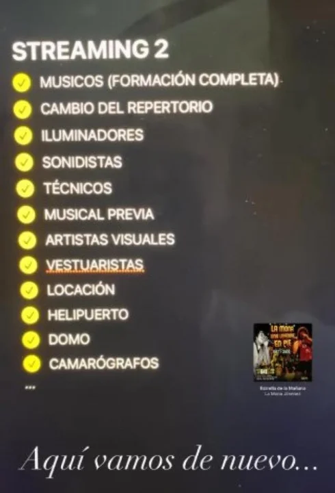 Nuevo show streaming de Carlitos "La Mona" Jiménez