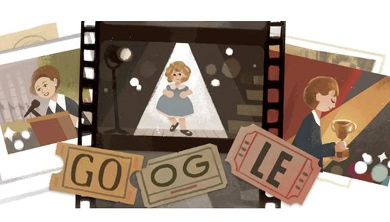 Shirley Temple es hoy un doodle de Google