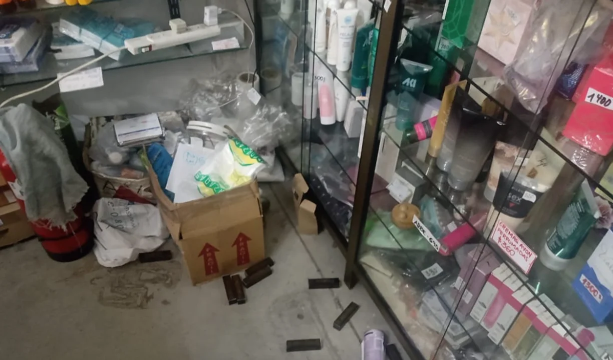 Daños tras el robo. Foto: propietarios de Sascha