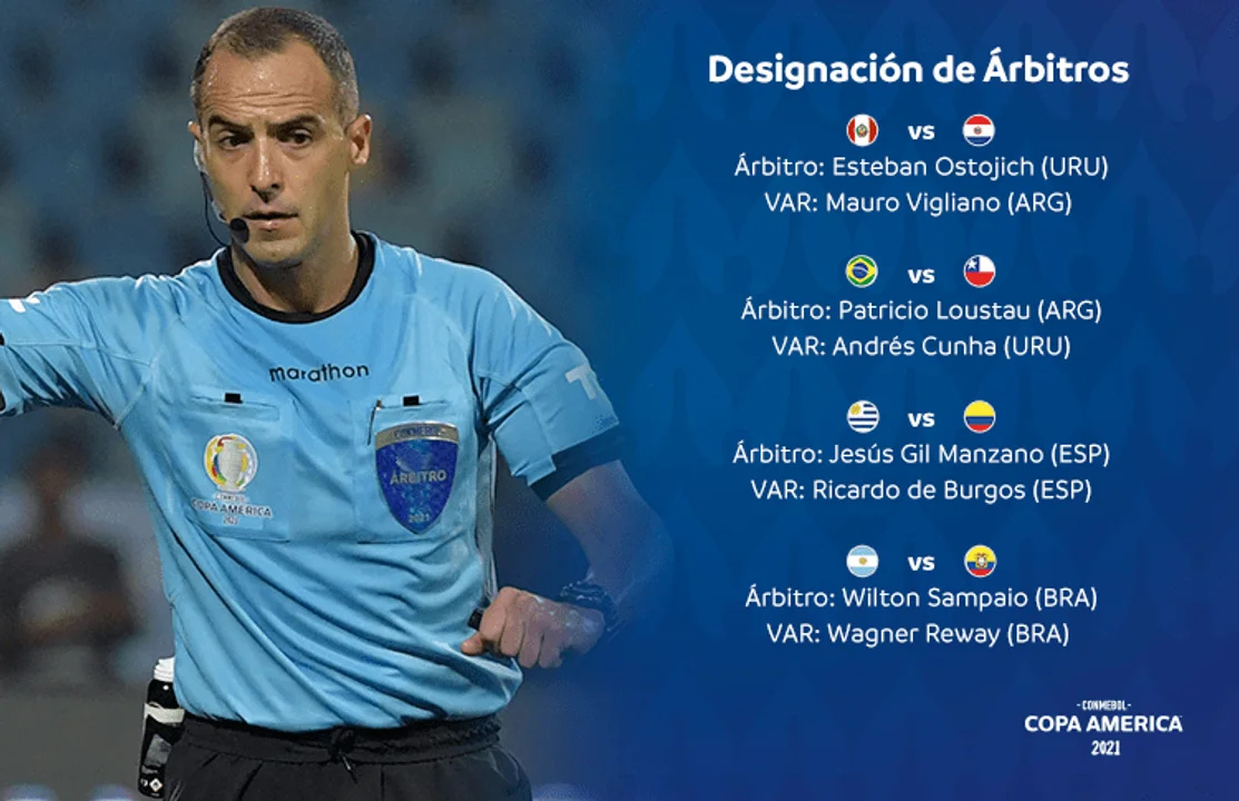 Los árbitros para los cuartos de final