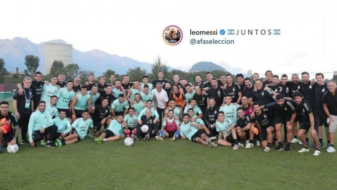El mensaje de Messi: "Juntos"