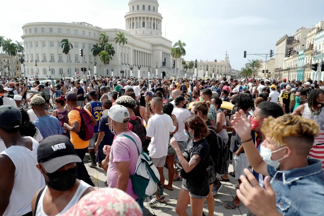 Protestas en Cuba: Díaz Canel denunció intromisión de EEUU