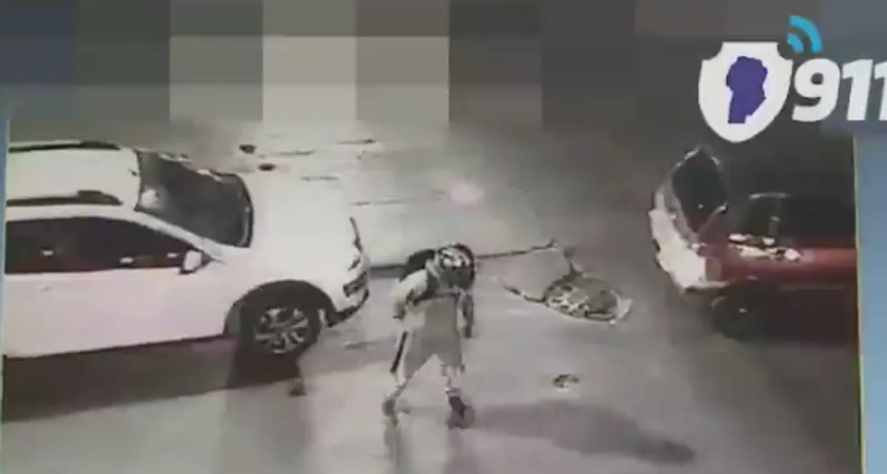 Video: en Alberdi, persiguieron a un hombre que había robado un celular