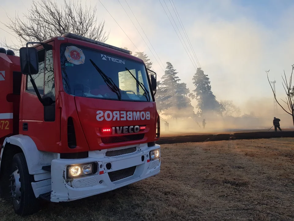 Se registró un incendio en el predio de los SRT