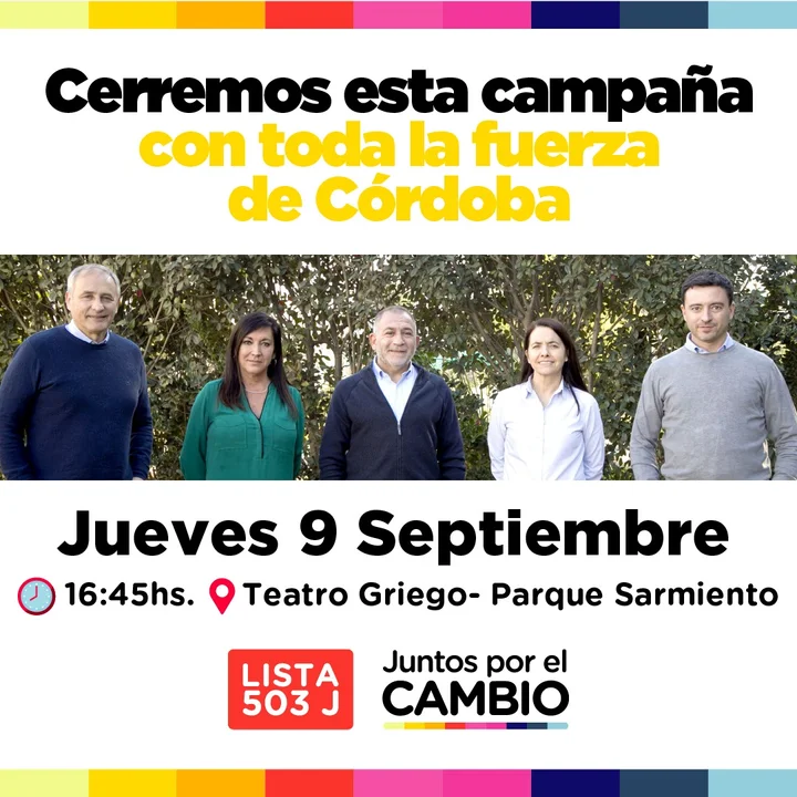 Juez y De Loredo cierran la campaña electoral este jueves / Imagen: Prensa Juntos por Córdoba