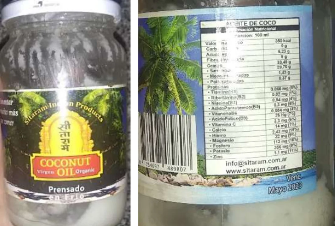 Prohíben comercializar una granola, barras de cereal y un aceite de coco