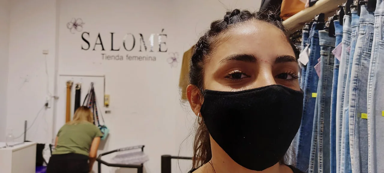 Salomé, la comerciante atacada.
