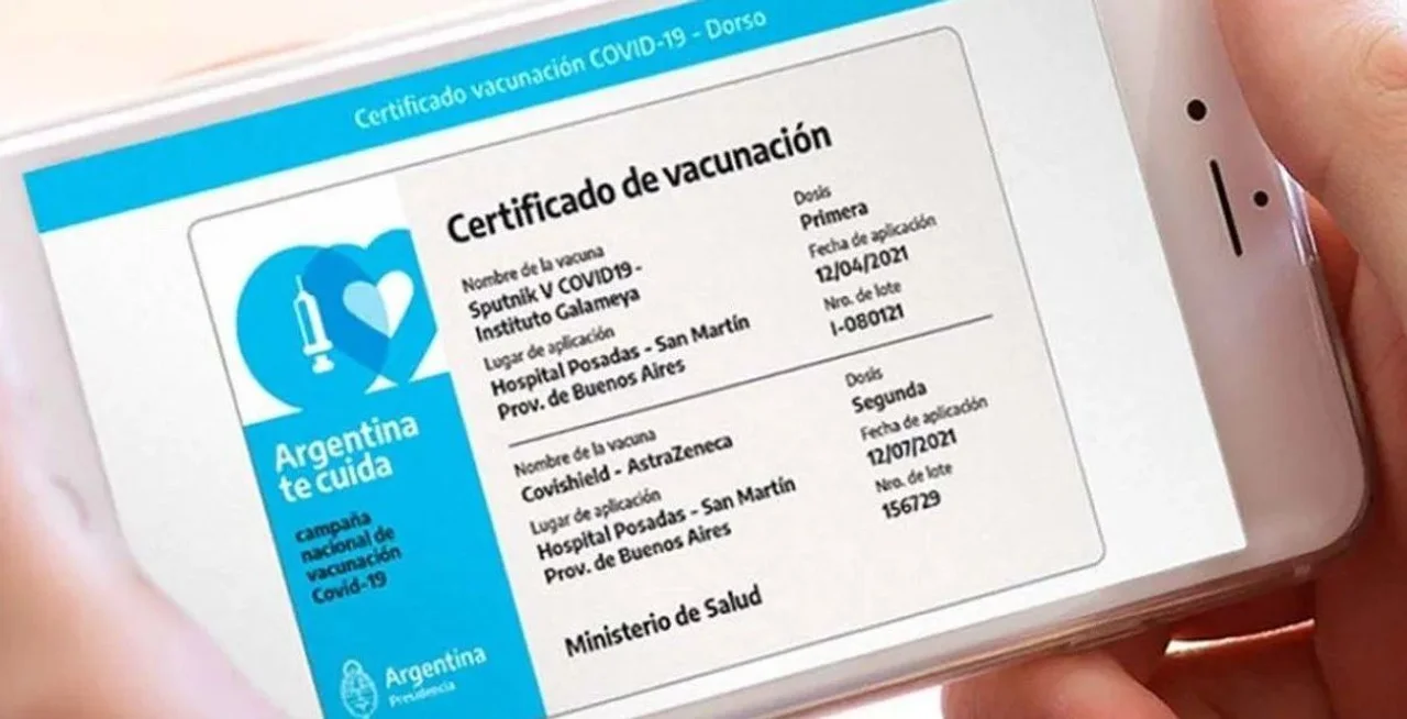 Cómo se obtiene el Pase Sanitario que será obligatorio desde enero / Imagen: portalsanjorge.com.ar