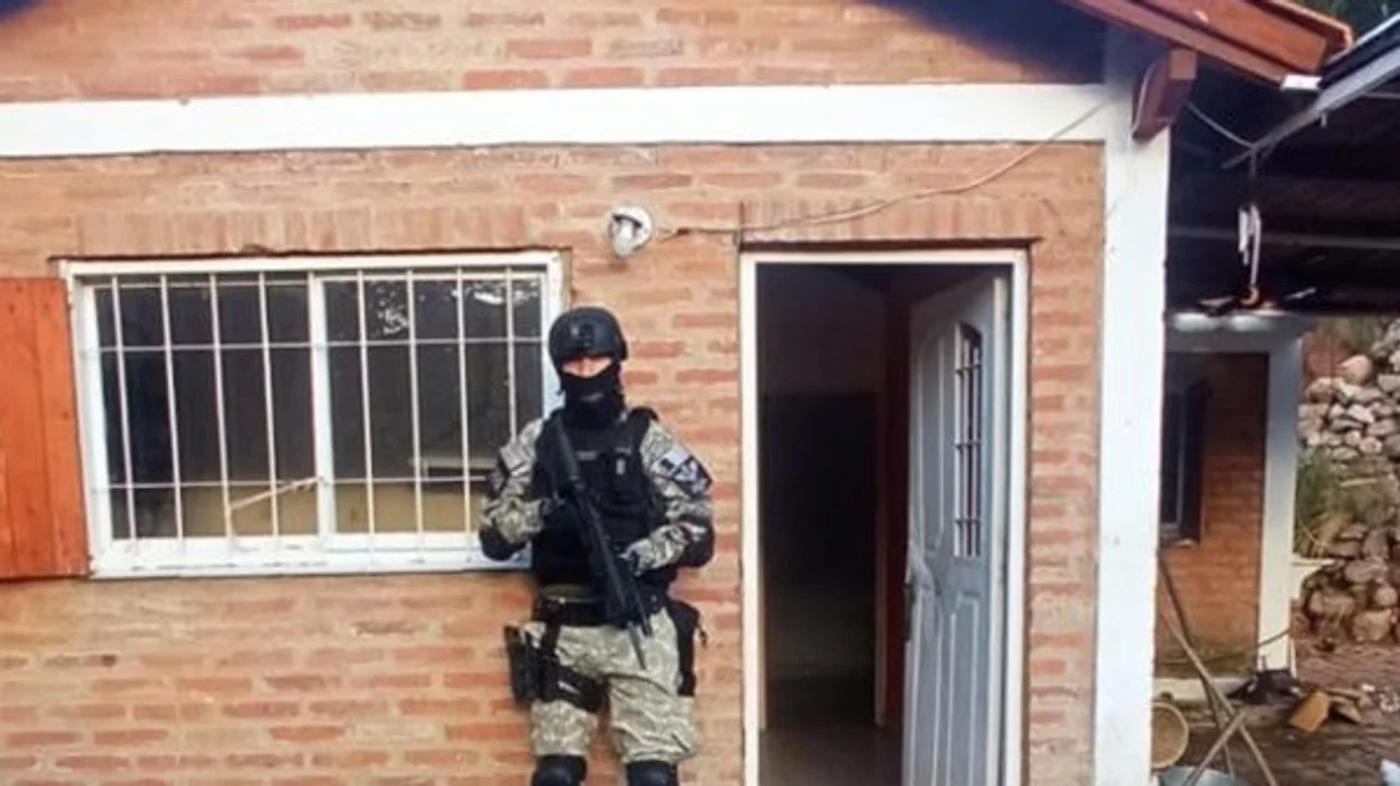 El allanamiento se realizó en el barrio Centro de Capilla del Monte. Imagen: Ministerio Público Fiscal.