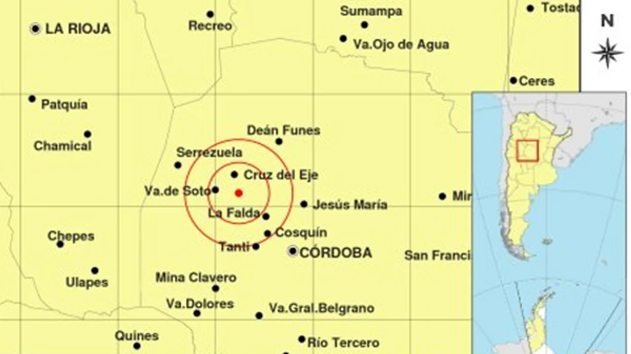 El sismo se registró este lunes a las 14.