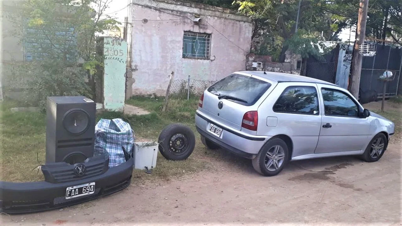 La policía logró recuperar lo robado en barrio Villa Unión. Foto: prensa policía de Córdoba