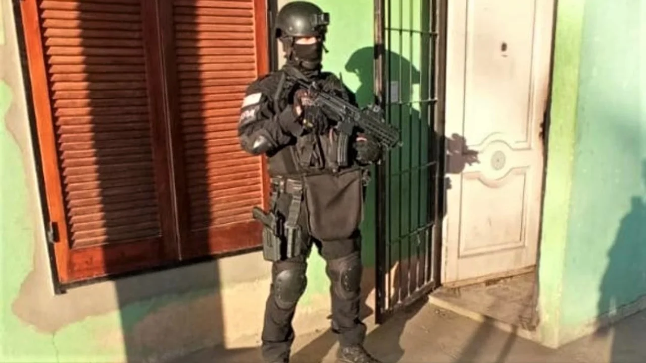El allanamiento se produjo en una vivienda ubicada en la calle Islas Georgias, de Río Segundo. Foto: MPF