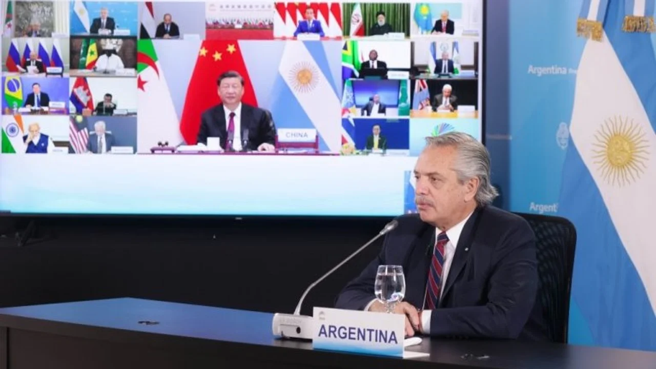 El presidente dijo que Argentina aspira a ser miembro pleno del Brics. Foto: NA
