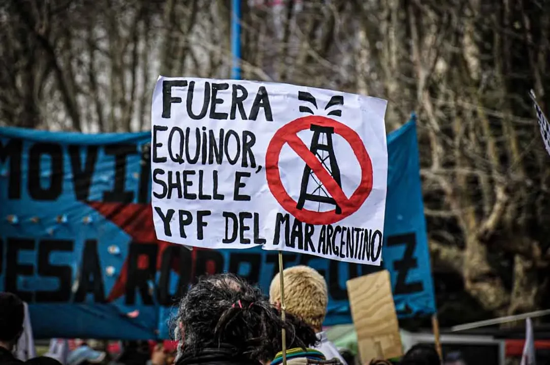 La asamblea por un “Mar Libre de Petroleras” organizó el “Atlanticazo”.