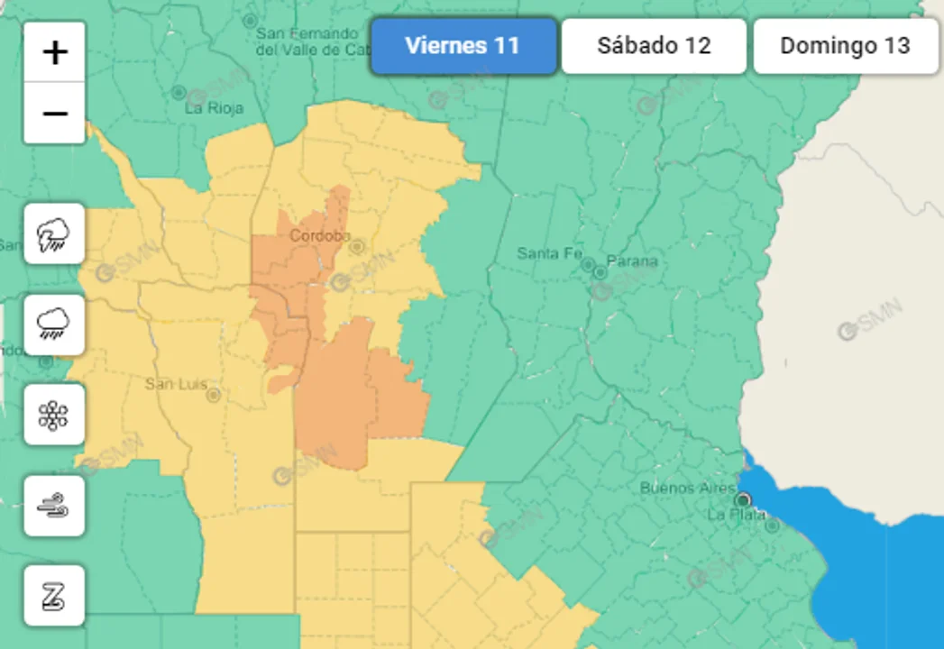 Qué dice el pronóstico para el fin de semana en Córdoba