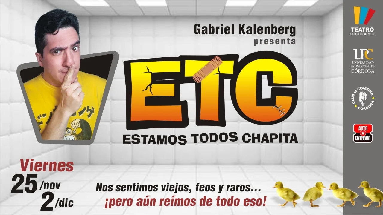 “ETC”, una comedia de stand up con Gabriel Kalenberg