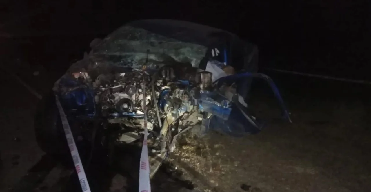 Siniestro fatal en la Ruta Provincial 10. Foto Gentileza El Diario del Pueblo.