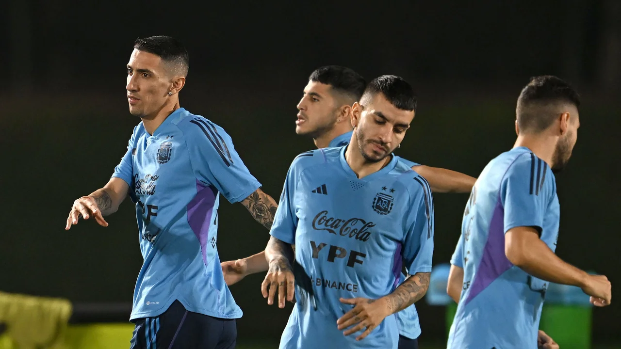 Argentina entrenó pensando en la final con Francia