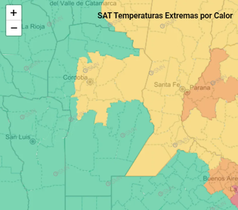 Jueves de alertas en Córdoba: mucho calor y fuertes ráfagas
