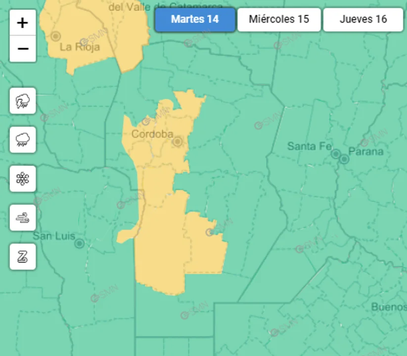 El tiempo: combo entre humedad, tormentas y calor en Córdoba