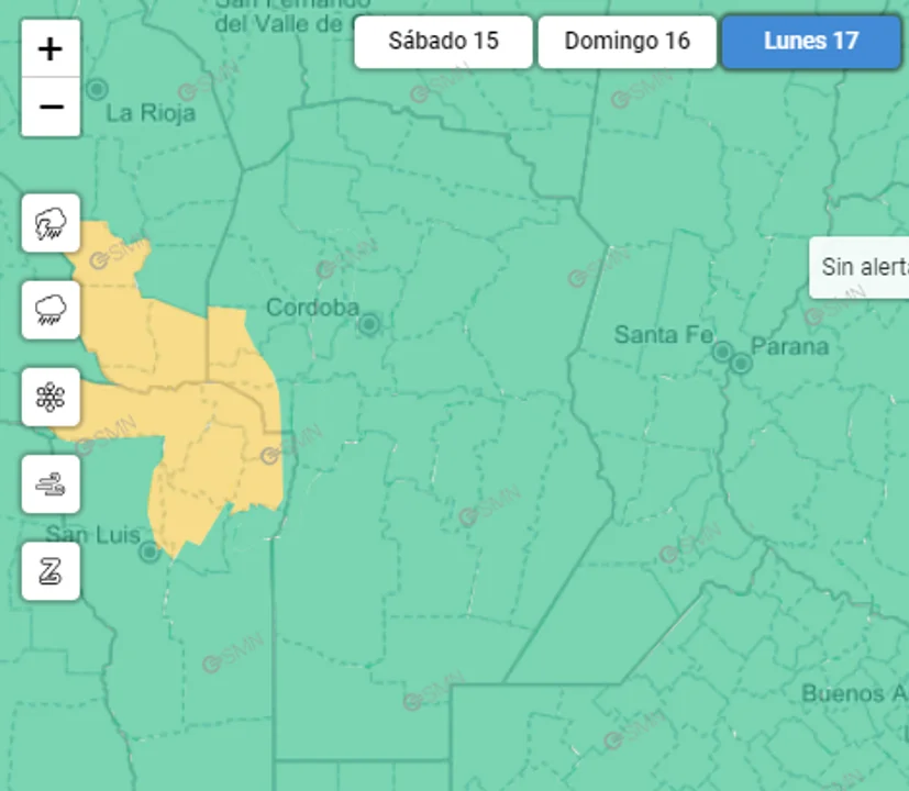 Alerta temprana: advierten por la llegada de tormentas a Córdoba