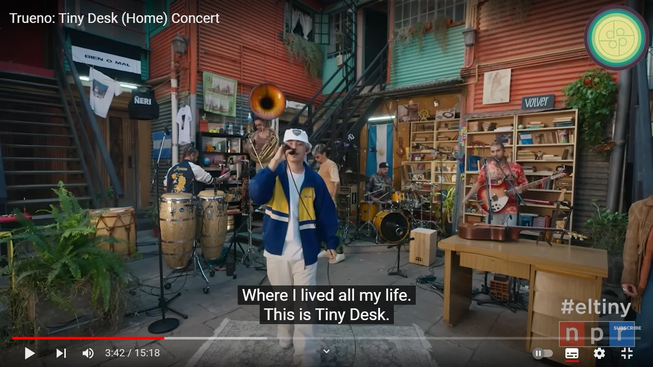 Trueno en el Tiny Desk. Foto: redes