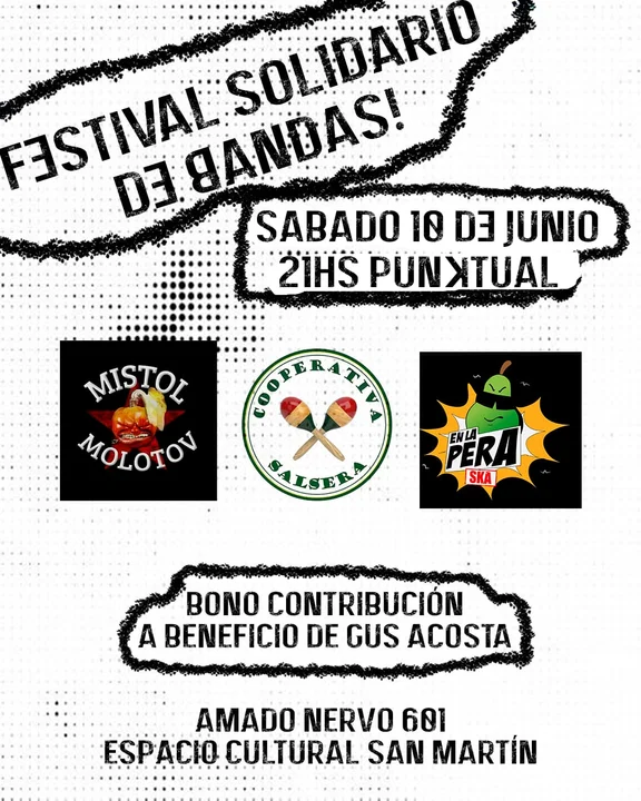 Festival solidario en apoyo a un músico que sufrió un accidente en Córdoba