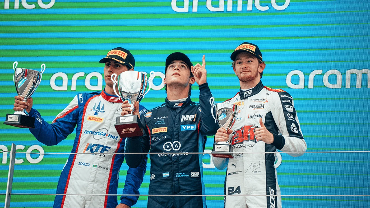 Triunfo histórico para Franco Colapinto en el Gran Premio de Silverstone de la Fórmula 3
