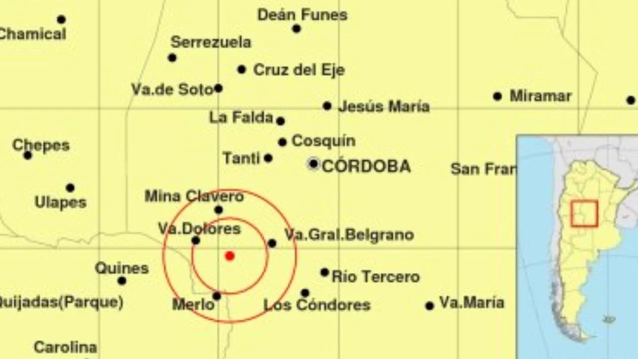 Temblor de 3,4° sacudió Córdoba y San Luis: Sin reporte de daños. Foto: Impres