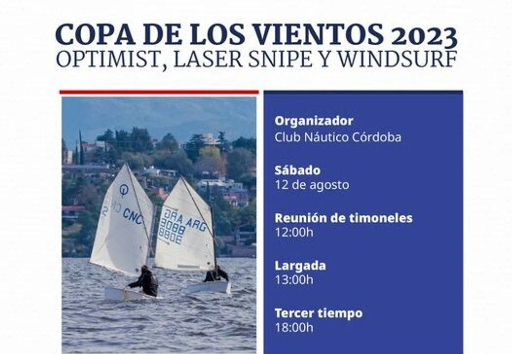 La Copa de los Vientos tuvo lugar en el Club Náutico Córdoba