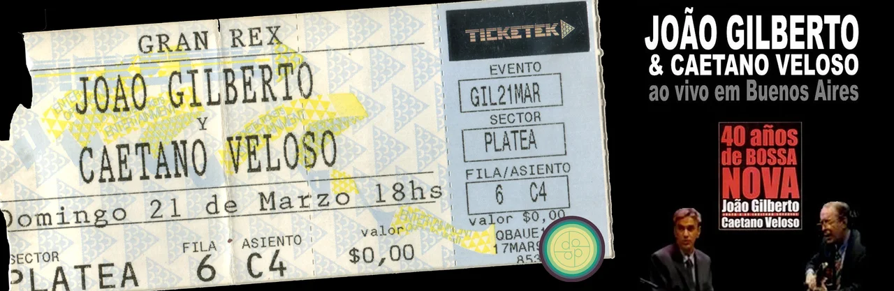 La entrada a uno de los conciertos y el anuncio. Foto: Archivo Víctor Pintos