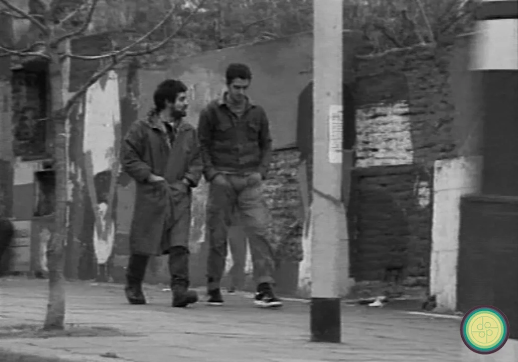 Ciro Pertusi en San Telmo, Buenos Aires, llegando a Parque Lezama. Foto: Archivo Víctor Pintos
