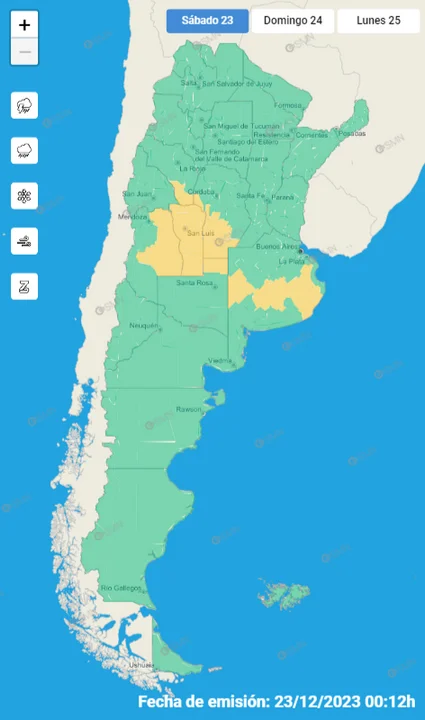 Clima en Córdoba: sábado de calor y "alerta amarillo" por tormentas