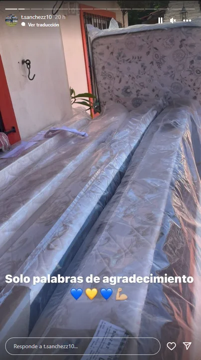 Imagen captura del Instagram de Mateo Sánchez