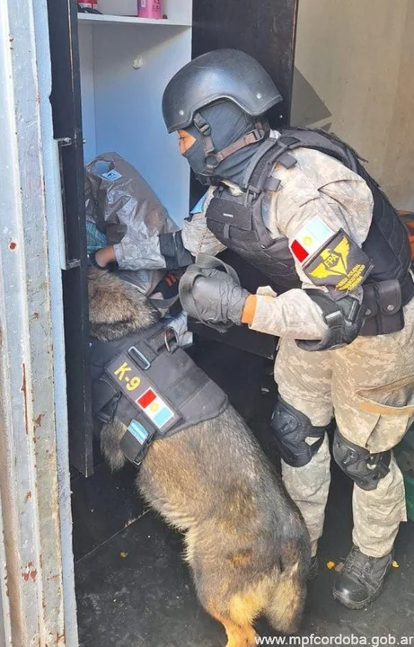 Córdoba: dividieron un terreno en dos para vender cocaína y marihuana por separado. Fotografía: MPF Córdoba.
